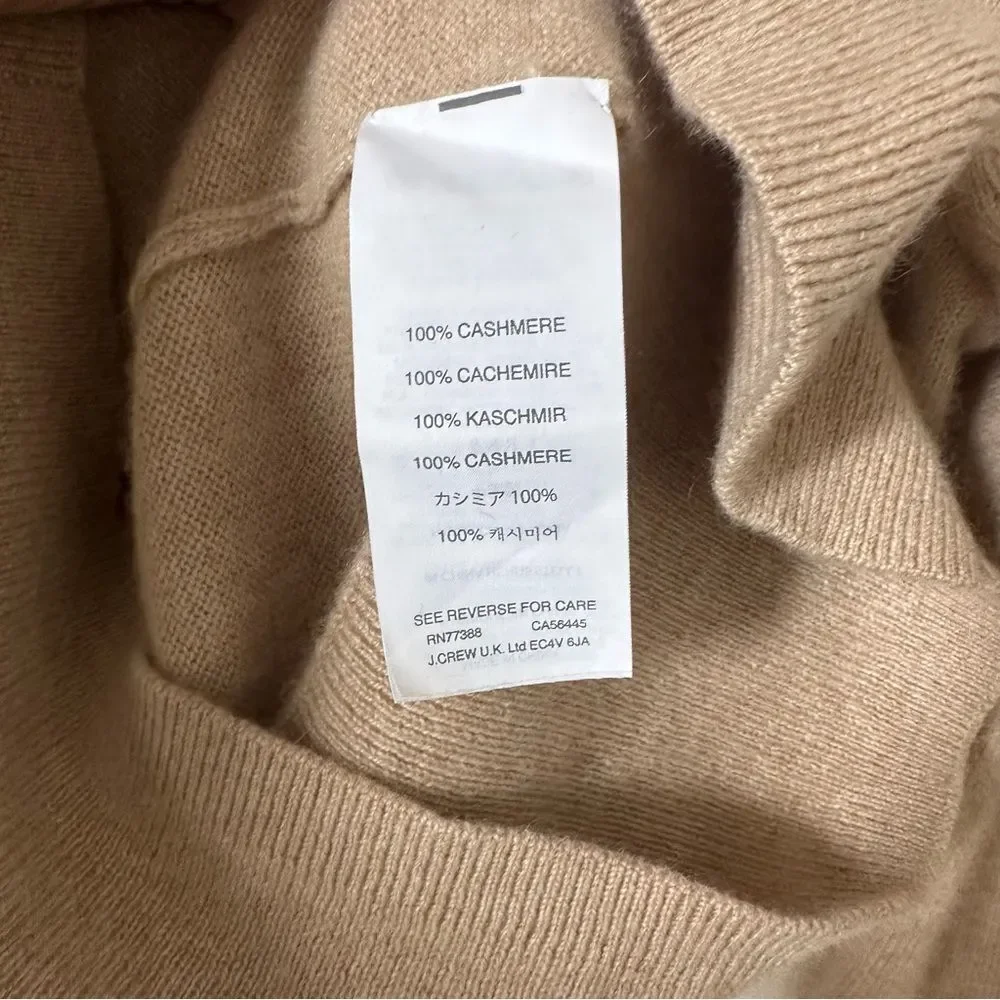 J.Crew Italian Cashmere Turtleneck Sweater Size Medium